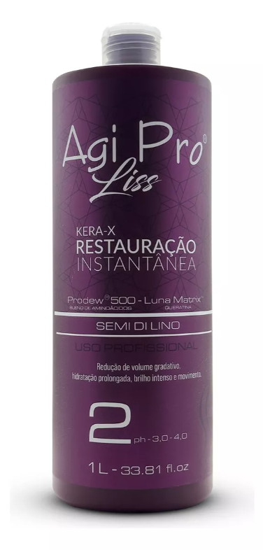 Agi Max Pro Liss Red Brazilian Keratin Kera-X Treatment 3 X 1000ml 34oz - Keratinbeauty