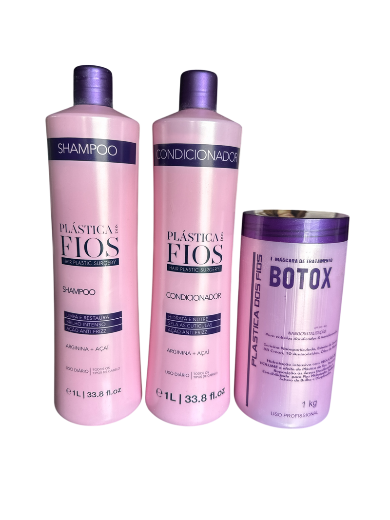 Kit de Botox Hidratante Y Shampoo  Plastica dos Fios