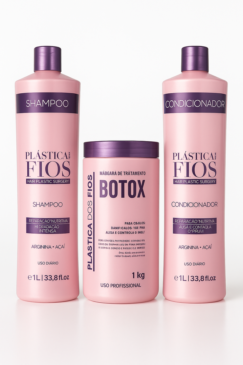 Kit de Botox Hidratante Y Shampoo  Plastica dos Fios