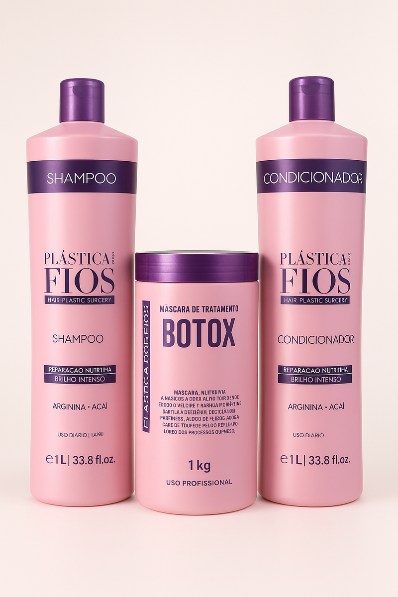 Kit de Botox Hidratante Y Shampoo  Plastica dos Fios